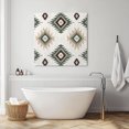thumbnail image 3 of Sage Green Wall Art Painting on Canvas, Southwest Boho Ethnic Chic Motifs Canvas Art Home Prints Wall Art Framed Modern Artwork for Living Room Bedroom Wall Decor 12x12in, 3 of 9