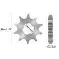 thumbnail image 2 of Unique Bargains 428 Chain 10 Tooth 17mm Motorcycle Front Engine Sprocket Titanium Tone for ATV Dirt Bike, 2 of 6