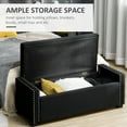 thumbnail image 4 of HOMCOM Banc-Coffre Moderne Rembourré à Dessus Rabattable, Gris Foncé, 4 of 10