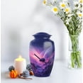 thumbnail image 4 of MUKTIVE Spaceship Funeral Urns for Ash Adult Men & Women - Purple Cremation Urns for Ashes for Human Ashes - Memorial Burial Combo Gift for Loved Ones (1 Large, 4 Keepsake), 4 of 7