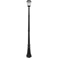 thumbnail image 2 of GAMA SONIC GS-94B-S Victorian Bulb-Single Head Lamp Post Outdoor Solar Light Fixture and Pole, Black Finish, 2 of 4