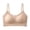 Beige-03, variant on Wireless Push Up T Shirt Bra for Women 3D Jelly Molded Cups Lace Trim Comfortable Breathable Everyday Bra
