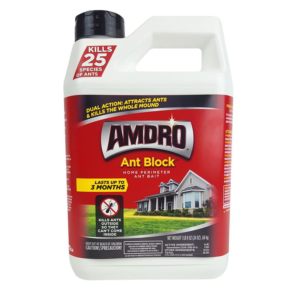 AMDRO Ant Block Home Perimeter Ant Bait Granules - Outdoor Ant Killer