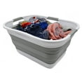 thumbnail image 7 of SAMMART Set of 2 - 30L (8 gallon) Collapsible Plastic Laundry Basket - Foldable Pop Up Storage Container / Organizer - Portable Washing Tub - Space Saving Hamper / Basket, Water capacity: 24L, 7 of 7