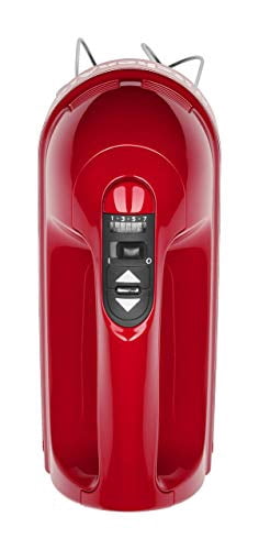 Restored KitchenAid RRKHM7SD 100 Year Limited Edition Queen of Hearts Hand Mixer, 7 Speed, Passion Red (Refurbished)