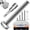 Silver, variant on 254 Pack Nuts and Bolts Assortment Kit 1/4-20, 5/16-18, 3/8-16 SAE Hex Head, Stainless Steel 304, Bolt Kit with Assorted Screws Nuts and Bolts, Flat & Spring Lock Washers