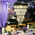 thumbnail image 4 of Solar Hanging Crystal Chandelier Outdoor Garden Decorative Lights Upgraded White 5ft LED Strip IP44 Hanging Lantern for Valentine Gifts, Garden, Yard, Patio, Gazebo, Party, Wedding,Housewarming, 4 of 11