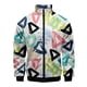 thumbnail image 2 of Chaqueta con estampado geométrico en 3D para hombre, abrigo de manga larga con estampado moderno, ropa de calle, chaquetas deportivas de gran tamaño con cremallera y personalidad, 2 of 4
