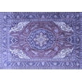 thumbnail image 1 of Ahgly Company Machine Washable Indoor Rectangle Persian Blue Traditional Area Rugs, 2' x 5', 1 of 4