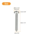 thumbnail image 2 of ST4x30x8mm Phillips Pan Head Self-tapping Screw with Washer, 100pack 304 Stainless Steel Wood Screw (Silver), 2 of 6