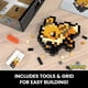 thumbnail image 4 of MEGA Pokemon Eevee 323 Piece Building Set Containing 1 Pixelated Retro Figure for Wall, 4 of 6