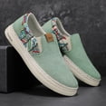 thumbnail image 4 of Zapatos de lona para hombre, mocasines de tela de lino de pescador, ligeros, cómodos, planos para caminar, zapatillas informales para hombre, 4 of 4