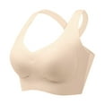 thumbnail image 5 of Ramiter Womens Lingeries Women's Sports Bra Padded Athletic Yoga Bra Workout Tops 2XL,Beige, 5 of 5