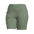 thumbnail image 5 of JMS Just My Size by Hanes Women's Plus Size Pull On Shorts with Pockets, Single and 2-Pack, 9” Inseam, Sizes 0X-4X, 5 of 6