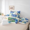 thumbnail image 4 of YST 7-Piece Blue Hydrangea Floral Comforter Set, Chic Butterfly and Bird Bedding, King, 4 of 4