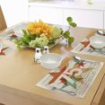 thumbnail image 4 of Ambesonne Vintage Place Mats Set of 4, Worldwide Greetings, Standard Size, Multicolor, 4 of 6