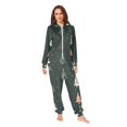 thumbnail image 2 of FORMRS Onesies Pajama for Adults Unisex Hoodie Winter Jumpsuit One Piece Sleepwear, Sizes S-2XL, Green Christmas Trees, 2 of 7
