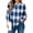 B-Blue Plaid, variant on Sweatshirt for Women Long Sleeve Crew Neck Pullover Loose Ladies Winter Tops