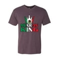 thumbnail image 2 of Wild Bobby Mexican King Latin Pride Men Premium Tri Blend Tee, Vintage Purple, X-Large, 2 of 5