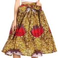 thumbnail image 4 of Sakkas Celine African Dutch Ankara Wax Print Full Circle Skirt - 25-Multi - One Size Regular, 4 of 5