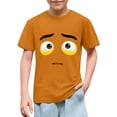 thumbnail image 2 of Hauts à Manches Courtes Mignons pour Femmes, T-Shirt Décontracté à Imprimé Couleur Unie, 1 Pce, 2 of 8
