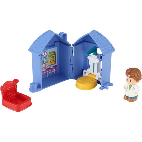 Little People Lp Fold N Go Playset Ast Doctors Office