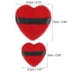 thumbnail image 2 of 4 piezas de polvos sueltos Puff Face Soft Heart Shape Puff Blender Herramienta de maquillaje de belleza Short Plush Red and White, 2 of 6