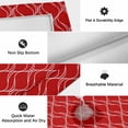 thumbnail image 6 of Red White Stripes Outdoor Rug for Patio/Deck/Porch, Non-Slip Large Area Rug 5 x 7 Ft, Simple Geometric Modern Monochrome Indoor Outdoor Rugs Washable Area Rugs, Reversible Camping Rug Carpet Runner, 6 of 8