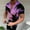 Purple-06, variant on Mens Shirts Short Sleeve Button Down Wrinkle Free Shirts with Pattern Printing for Holiday