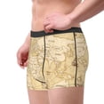 thumbnail image 4 of Balery World Map Men's Boxer Briefs, Soft and Breathable Cotton Underwear with nylon Waistband-Medium, 4 of 9