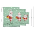 thumbnail image 3 of Darling Souvenir White Santa & Gift Christmas Party Supplies&nbsp;Drawstring Pouches&nbsp;Favor Bags 15 Pieces, 3 of 5