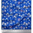 thumbnail image 1 of Soimoi Moss Georgette Fabric Artistic Floral Print Sewing Fabric Yard 42 Inch Wide, 1 of 5