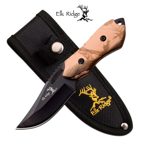 Elk Ridge Mosquito Full Tang Trail Knife 6in Overall w Belt (Best Knives In The World)