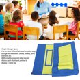 thumbnail image 4 of Chair  Back Organizer, Chairback Pocket Strong Stitching Clear Label Slot Washable  For School, 4 of 8
