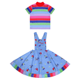 thumbnail image 5 of Disfraz de Chucky de la película Child's Play, uniforme, camiseta, mameluco, conjunto completo, disfraz de Halloween para niños, 5 of 5
