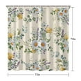 thumbnail image 5 of Rose Patterned Shower Curtain for Bathroom, 72x72 Polyester, Vintage Garden Aesthetic with Plastic Hooks, Romantic Blossom Vibes, 5 of 5