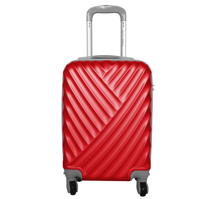 Maleta de Mano Travel Elite 16 Pulgadas Rígida y Resistente Rojo