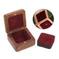 thumbnail image 3 of Estuche Organizador de Anillos de Madera Estuche de Almacenamiento de Anillos de Boda Joyero Pareja Anillos Titur Cuadrado Portátil para Anil Marron oscuro Sunnimix Caja de joyería, 3 of 8