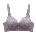 thumbnail image 2 of ZZwxWA Bras for Women Seamless Wireless Lace Breathable Bras Push Up Support Full Back Comfort Bras for Older Women, 2 of 6