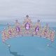 thumbnail image 5 of Corona de boda para novia - Tiara de princesa de pedrería para mujer - Corona de reina - Corona de boda hecha a mano - Accesorios para el cabello - Corona de tiara, 5 of 5