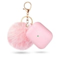 thumbnail image 1 of Airpods 3(2021), Apple Airpod 3rd Generation Women's Case, Air Pod 3rd Generation Charging Case Silicone Case with Pom Pom Keychain Accessory(Pink), 1 of 5