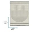 thumbnail image 2 of Livabliss Area Rugs for Living Room, 9ft Round Floransa Modern Cream Square Rug, Bedroom Dining Room Home Decor Stain Resistant Carpet (7'10" x 7'10"), 2 of 7