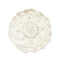 thumbnail image 2 of Handmade Cotton Table Mat with Lace - 10.8 Inch Circular Crochet Placemat for Dining & Christmas Table Decor (1PC), 2 of 5