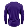 thumbnail image 6 of Fabrcox Men's Long Sleeve Shirt Crew Neck Mens Undershirt Casual Lightweight Athletic Mens Big and Tall Shirt with Chest Pocket Purple S, 6 of 8