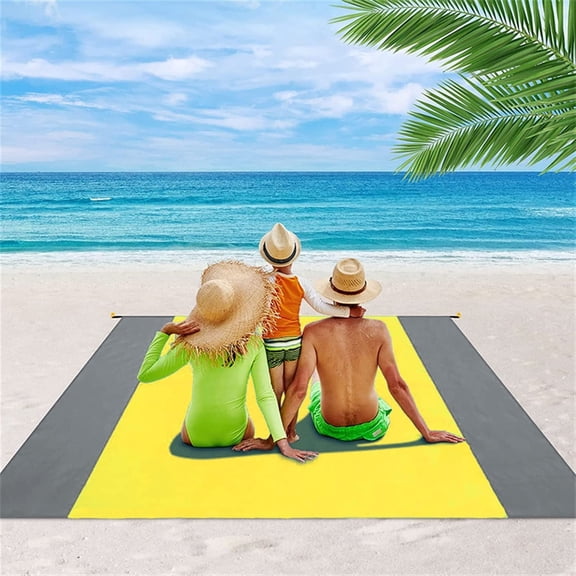 Waterproof Camping Mat with Splicing and Portable Design (Color : Yellow, Size : 200 x 210cm)