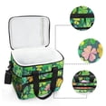 thumbnail image 4 of Bright Four Leaf Clover Insulated Lunch Bag 15L Cooler Box for Women Men Work Camping Beach Travel, 4 of 7