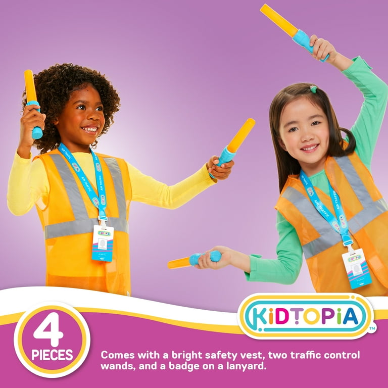 Kidtopia Air Traffic Ground Crew Play Set for Ages 3 and Up