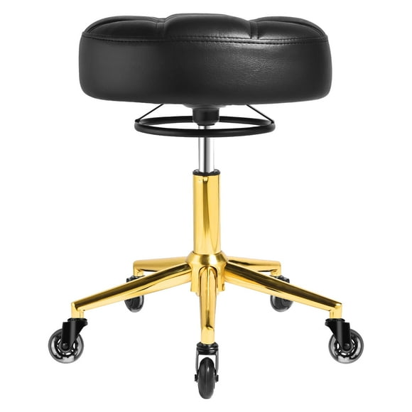 Taburete rodante YEEZEE, resistente, 204 kg, con cojín y ruedas