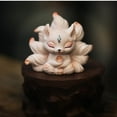thumbnail image 4 of Nine Tailed Fox Desktop Ornaments, Car Ornaments and Decoration, Cute Little Doll for Car Interior or New Home, Anime Inspired Figurine, 4 of 5