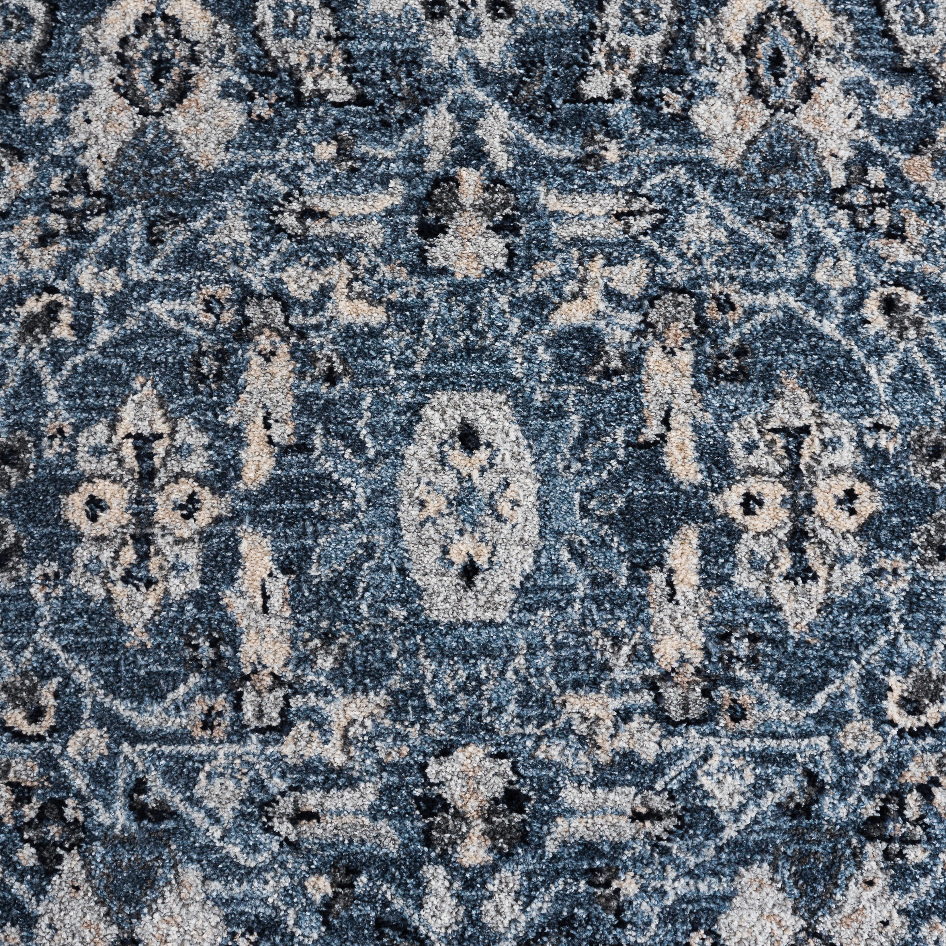 Safavieh Charleston Meridith Oriental Runner Rug, Navy/Crème, 2' x 6'